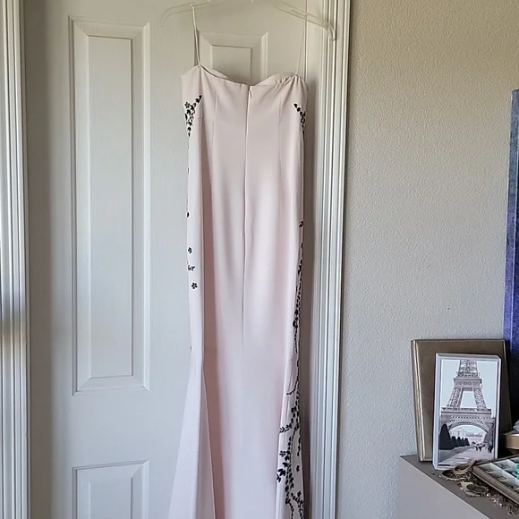 cinq a sept embroidered luna dress The Luna Dress in Peach Tapestry 14 / Peach Tapestry main image 0